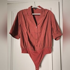 Express Burnt Orange Bodysuit
